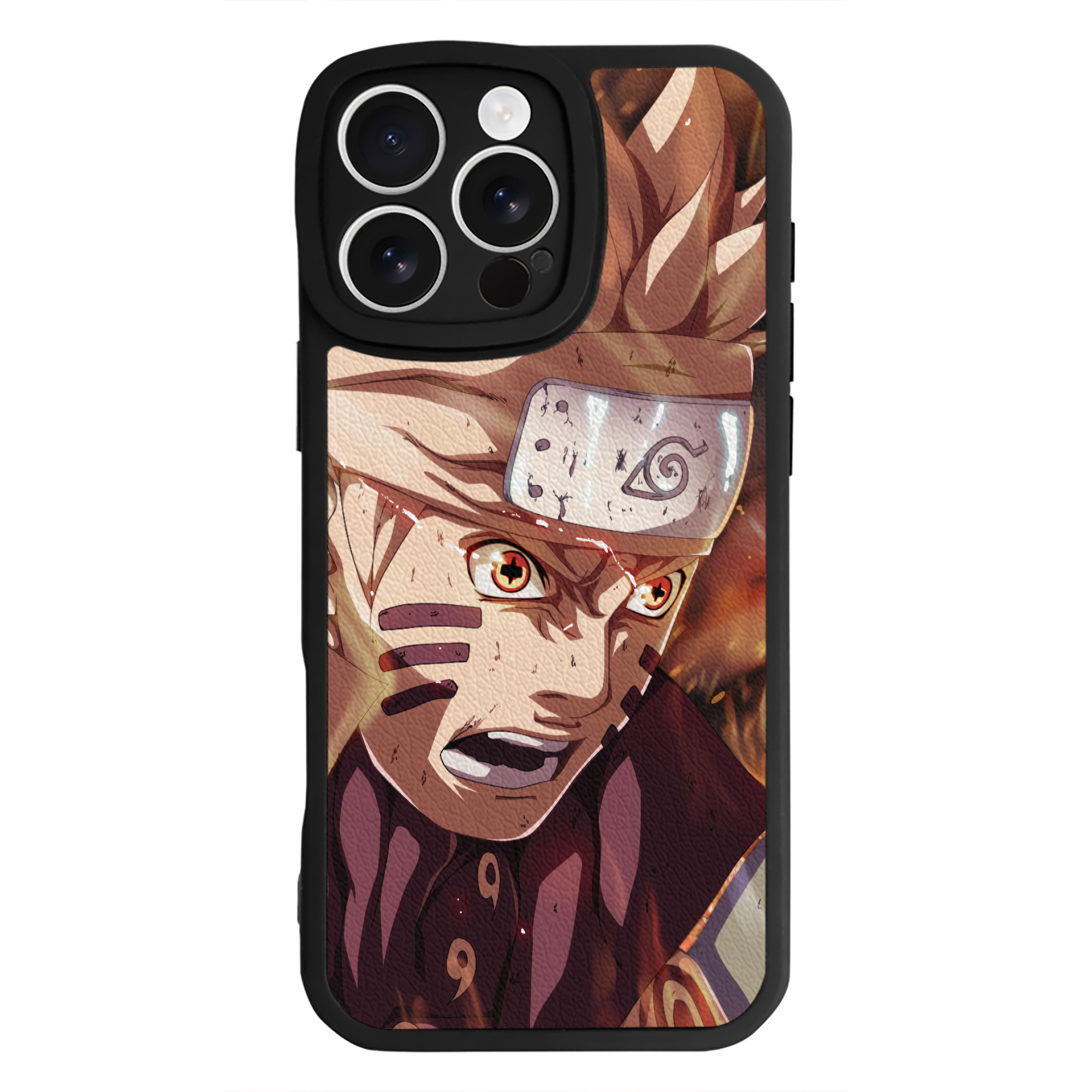 （画像用） NARUTO -ナルト- NARUTO -ナルト- 疾風伝 【iPhone 16シリーズ対応】シリコンスマホケース（レザー調） 材質：シリコン